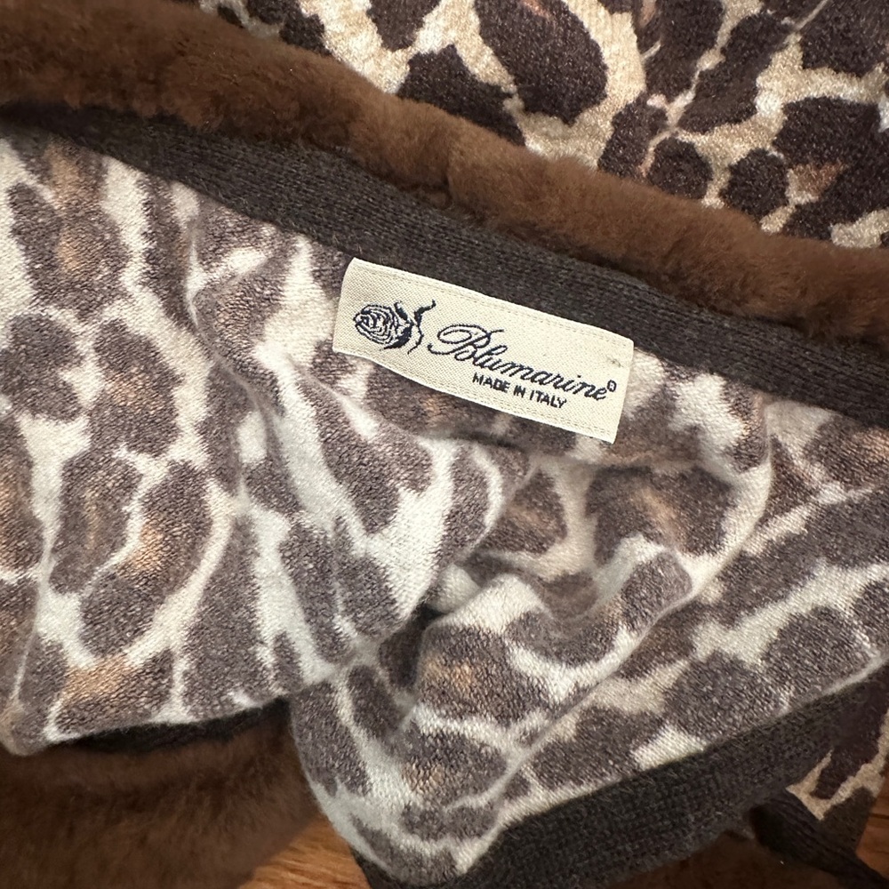 Blumarine Brown Leopard Print Tank - Picture 4 of 8
